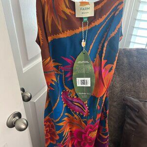Vintage Wave Multicolor Lenzing™ Ecovero™ Viscose Maxi Dress